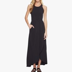 Toad & Co Crusher Black Maxi Dress, quick dry, small